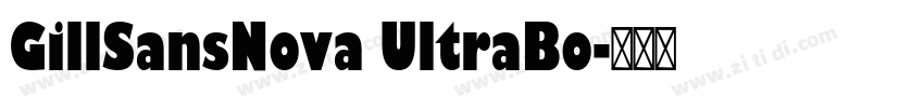GillSansNova UltraBo字体转换